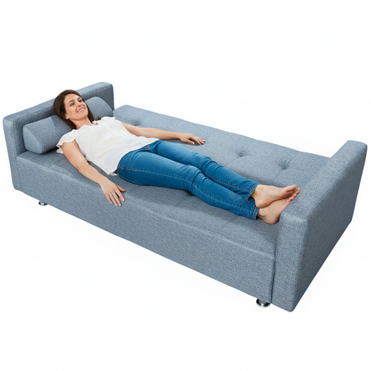 Sofá Cama Abatible Con Posa Brazos modelo Sara